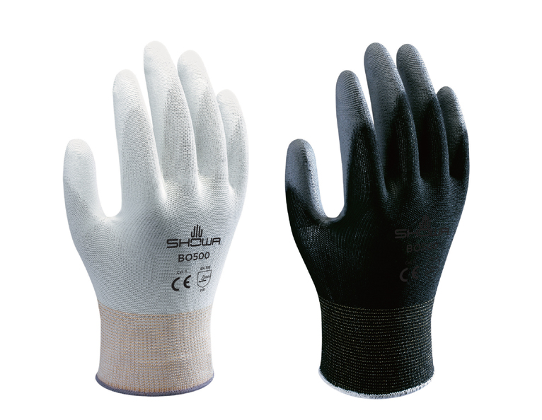 SHOWA® BO500B Polyurethane Palm Coated Nylon Fit Gloves **XS ONLY** 