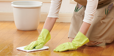 床掃除に Dishwashing