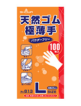 No.813 天然ゴム極薄手 100枚入