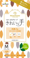 パッケージ画像（パッケージ画像（ナイスハンド きれいな手 つかいきりグローブ 天然ゴム100枚入M））
